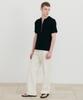 SSIN AND LEE Lounge Half Knit Polo Shirt Black