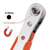 Magnetic Mini 36-Tooth Reversible Ratchet Wrench with Quick-Release Plastic Ring for Tight Spaces