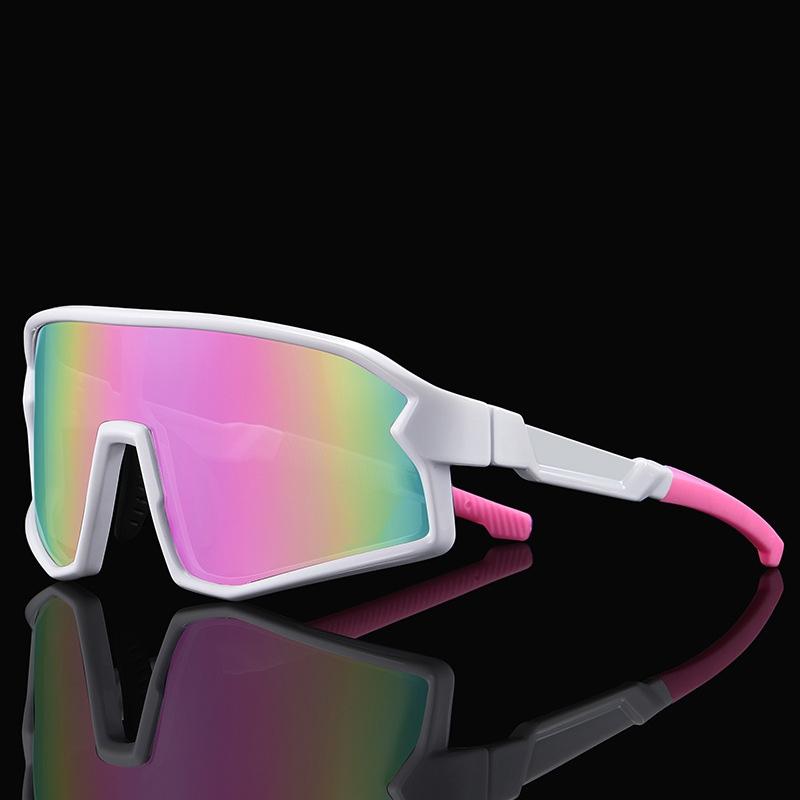 HD Polarized Children Cycling Sunglasses Big Frame Anti-Fog UV Protection Bicycle Glasses Photochromic Riding Diving Goggles