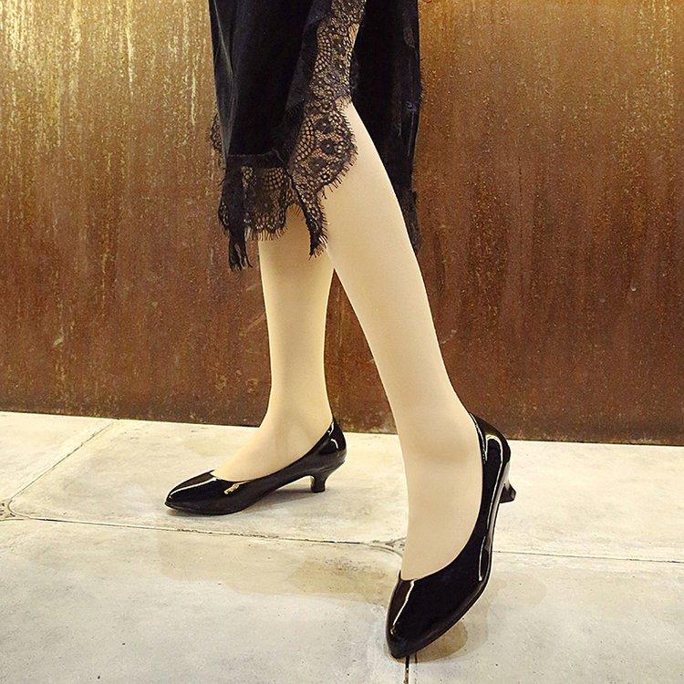 Women's shoes new spring work shoes women's black work leather shoes versatile single shoes children