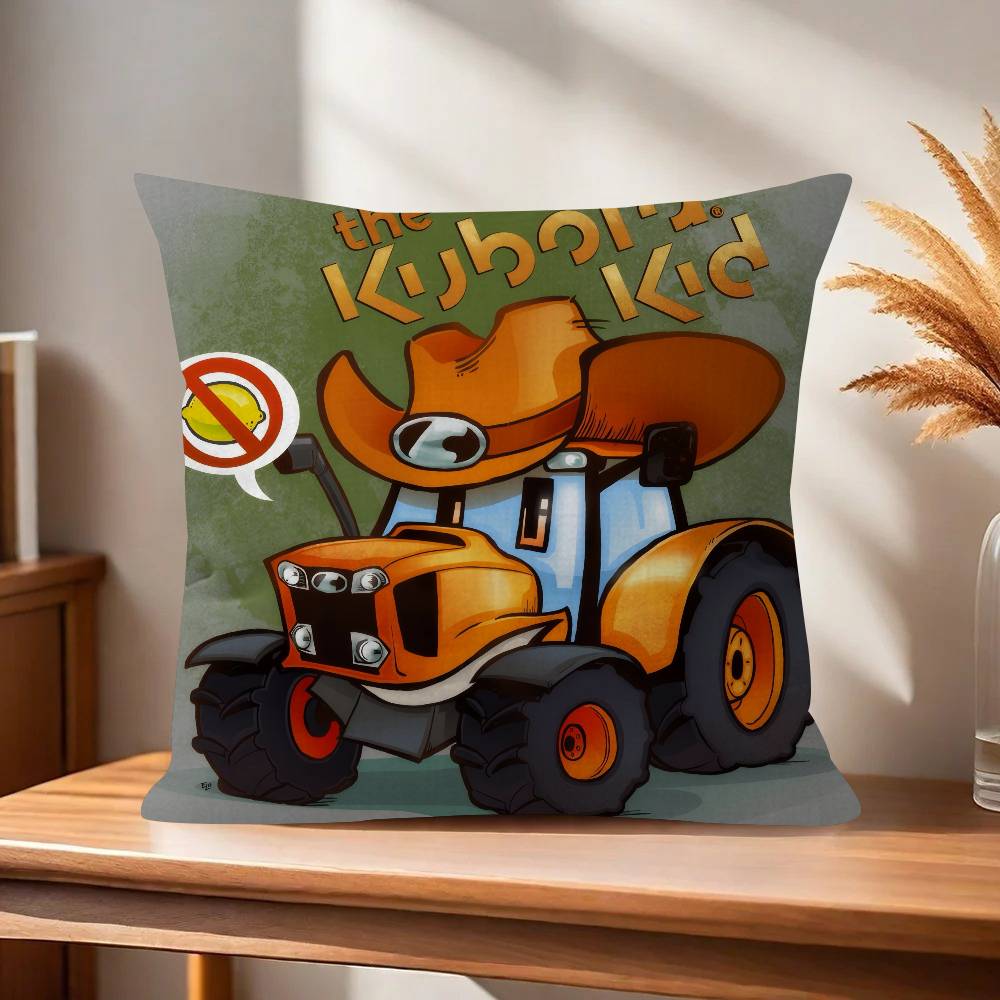 Car Tractor Decorative Cushion Cover Pillowcase Upholstery Sofa Throw Pillow Home Decor Pillowcas