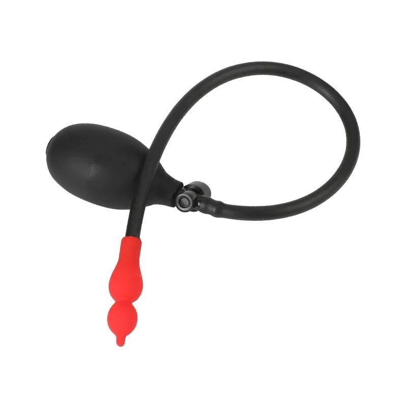 Nadmuchiwany Korek Analny Rozszerzane Dildo Pompka Korek do Pupy Dilator Analny Zabawka Seksualna Gej Masaż Prostaty Do Powiększania Anusa Pompką