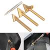 4PCS Copper Car Bumper Repair Smoothing Welder Replacement 80W Triangular Soldering Iron Tips Set Cars Sheet Metal Repair Tools