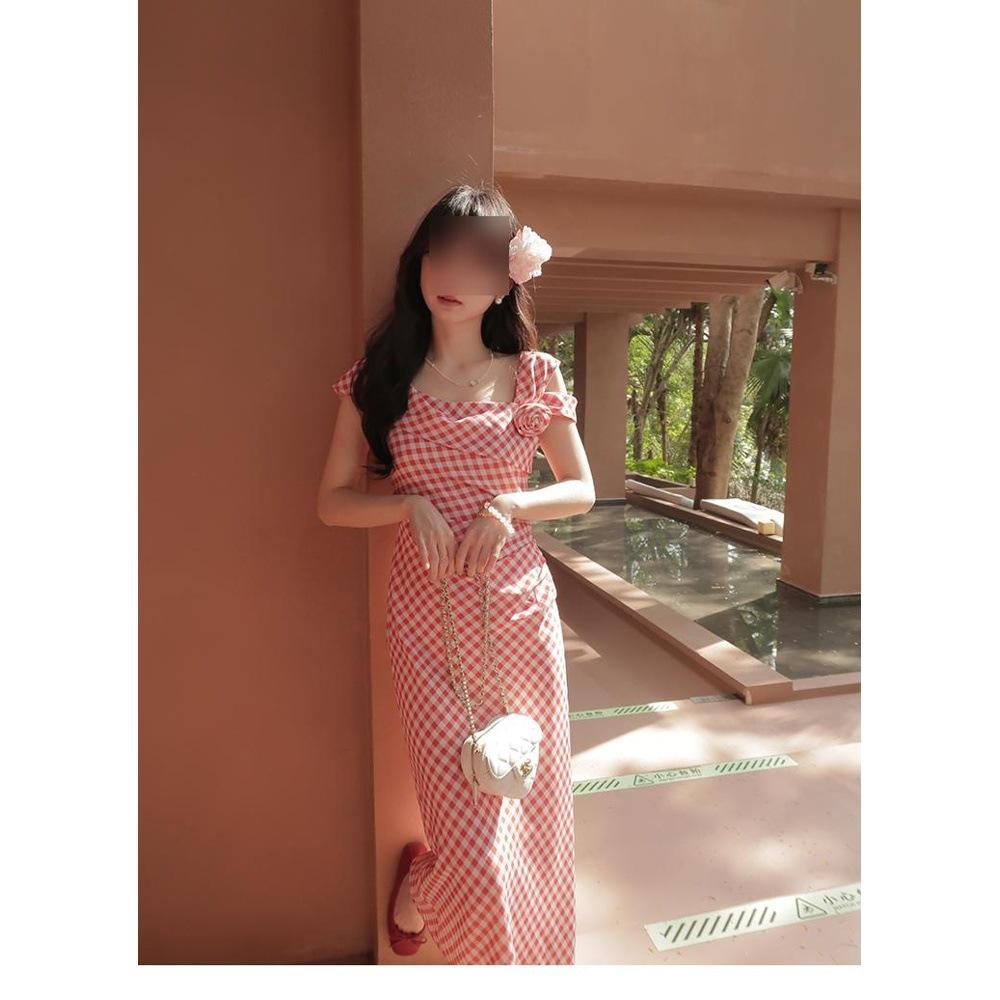 

Белое платье-сарафан в горошек, детское, лето 2025, новое, пляжное, с завышенной талией XL- (recommended 110-60kg)