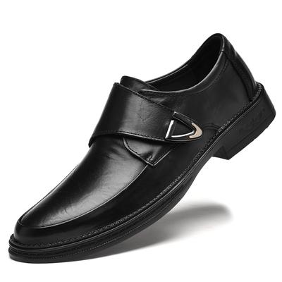 Scarpe eleganti da uomo in vera pelle alla moda Scarpe in pelle a suola spessa Slip-on Scarpe Oxford con plateau da uomo Mocassino Scarpa casual