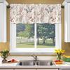 Bahar Çiçekli Perde Üstlüğü Yapraklar Çiçekler Pencere Üstlüğü Kısa Mutfak Perdesi Askı Yuvalı Perde Üstlüğü Banyo Yemek Odası İçin