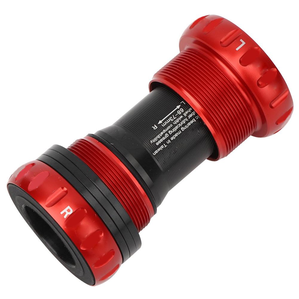 Stop Aluminium Lekki Rower Górski Wkręcany Gwint Łożyska Ceramiczne Suport Akcesorium Rowerowe Czerwony