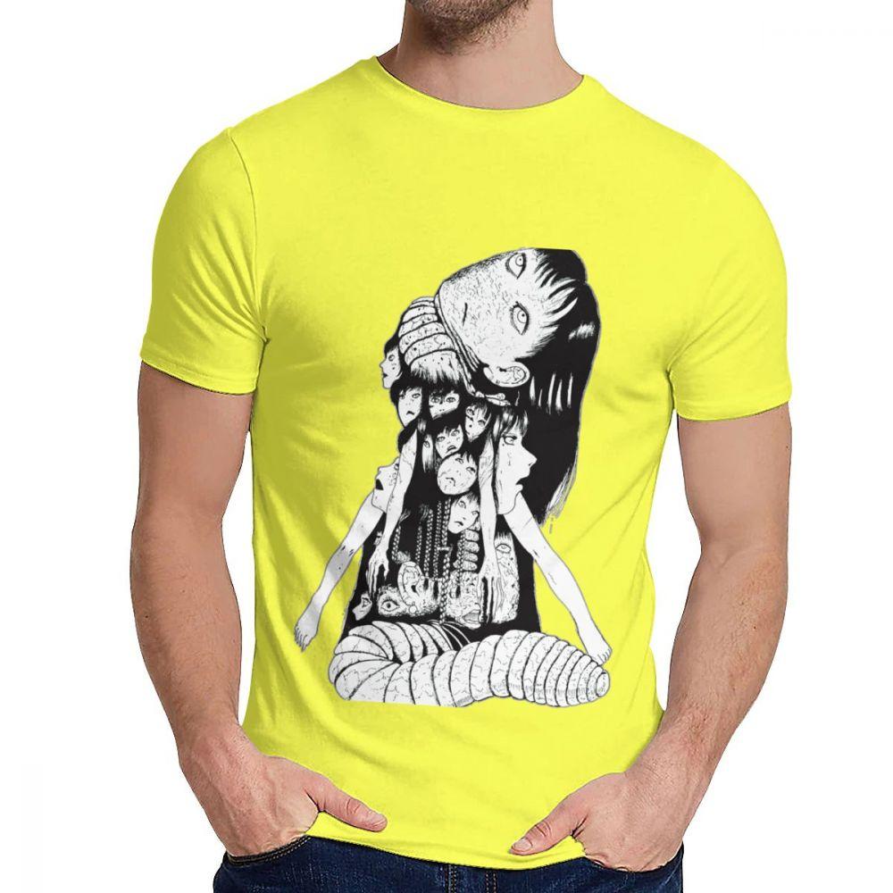 Soft Tomie Japenese Scare Junji Itou T Shirt Man S Retro Style Soft Cotton Classic Round