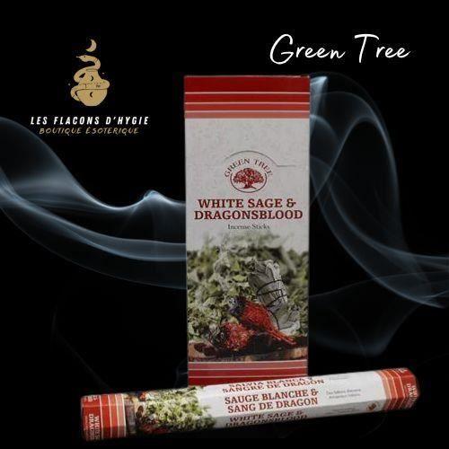 Encens Green Tree White Sage & Dragons Blood