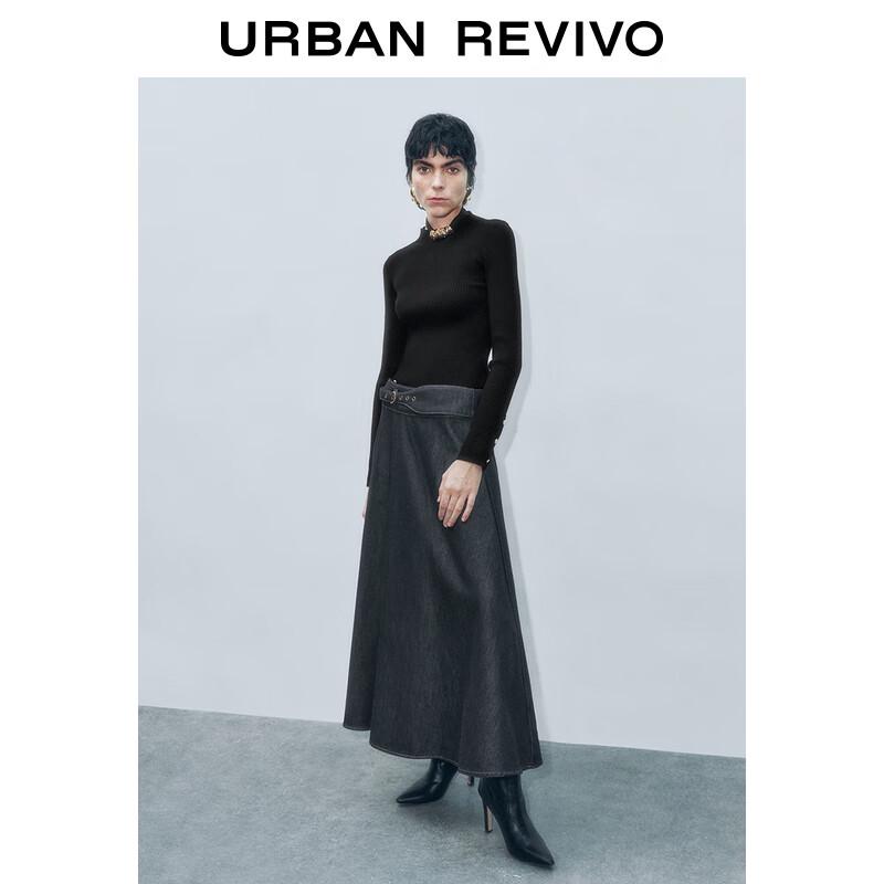 

Элегантный женский вязаный топ с нерегулярной пряжкой UR XL