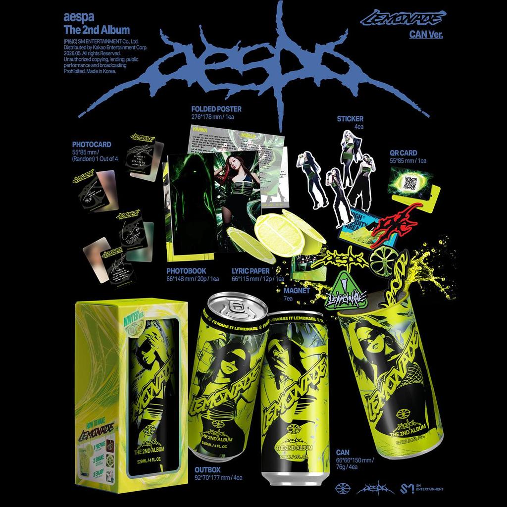 aespa [LEMONADE] CAN Ver. 2nd Album + Free Gift