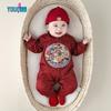 Youqi Newborn Chinese-Style Cotton Jumpsuit
