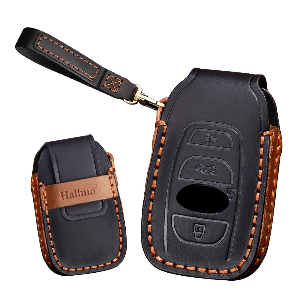 

[TECART] Subaru Key Case for Subaru Key Ring, Genuine Leather, Dustproof, Compatible with Keyial, чёрный