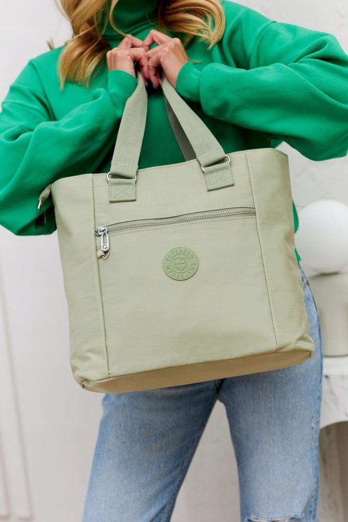 Nylon, roomy women's shopper - Peterson