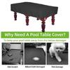 Billiard Table Cover with Drawstrings Oxfords Cloth Table Cover for Outdoor Indoor