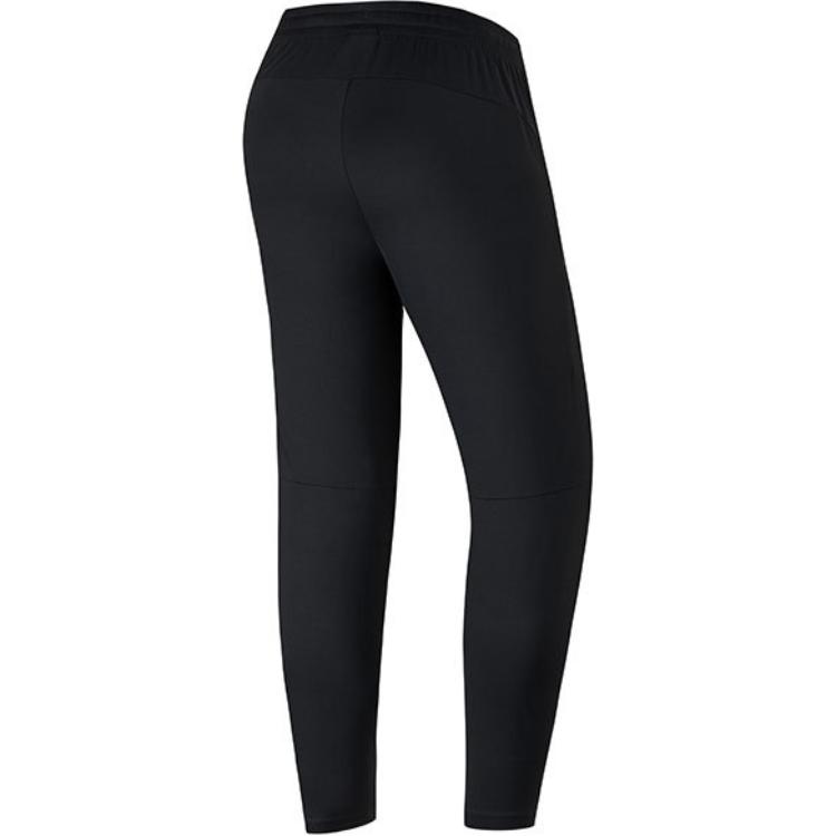 Anta Training Series Lace-Up Solid Color Straight Leg Slim Fit Knitted Sports Pants Men Bottoms Black 152437332-1