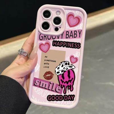Pink Love English Applicable Apple 11Pro Mobile Phone Case iPhone11 Soft Case 11/11 Creative XR Personality 11