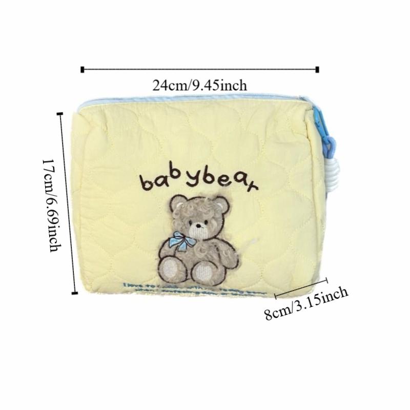 Puppy Cartoon Makeup Bag Multifunctional Skincare Storage Bag Embroidery Cosmetic Bag  Travel