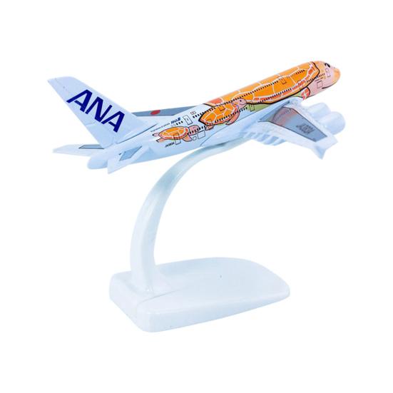 1/500 Mini Simulated Solid Alloy ANA A380 KaLa Airplane Model Toy Home Ornament