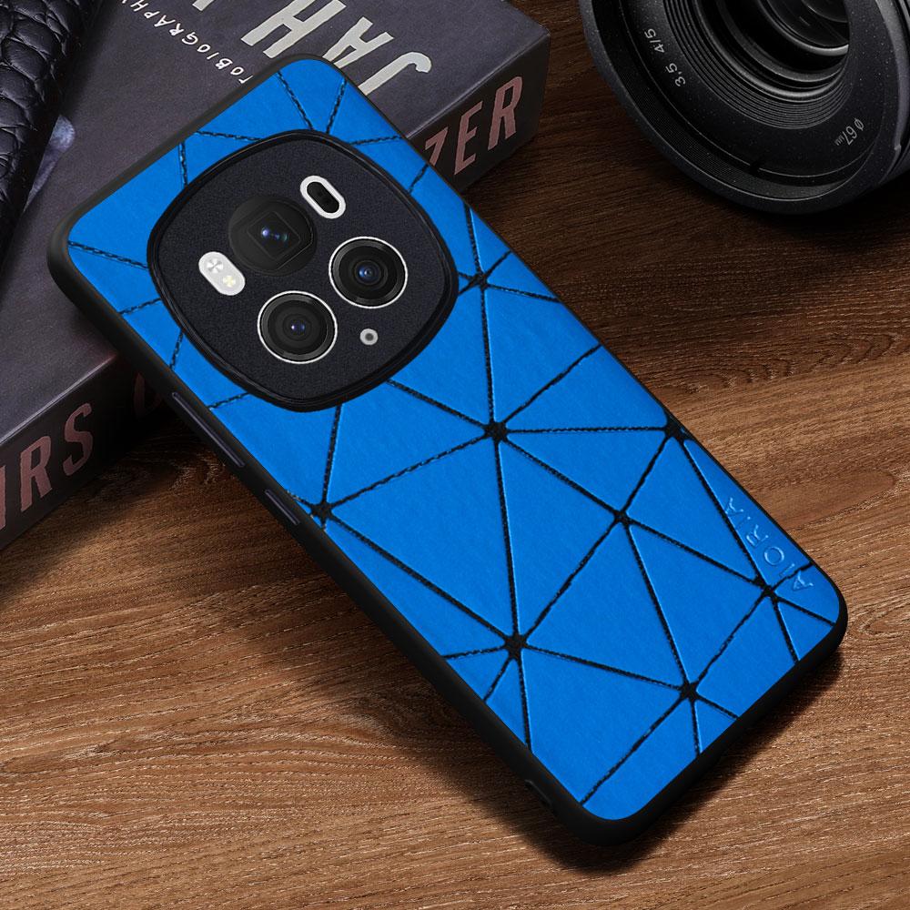 Case for Honor magic6 pro 5G Minimalist Geometric Lines Design Weaving Pattern Business Cover for honor magic 6 lite pro case Magic 6