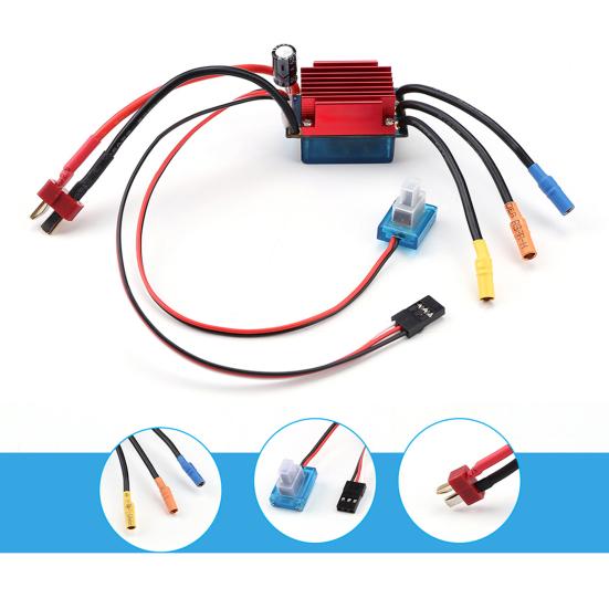 Waterproof Running 35A Brushless ESC Electric Speed Control for 1/14 1/16 RC Car