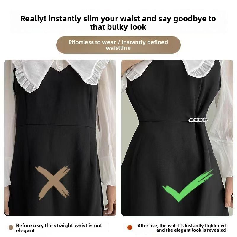 12-1 Spille Fibbia Vita per Donne, Regolatore Vita Abbigliamento, Spilla Anti-Esposizione, Spille Fissaggio Stringivita Abito Gonna