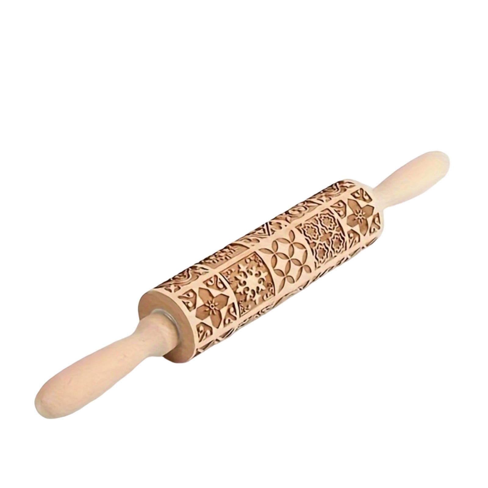 

Embossed Rolling Pin – Window Pattern Textured Rolling Pin For Dough, And Fondant One Size жёлтый