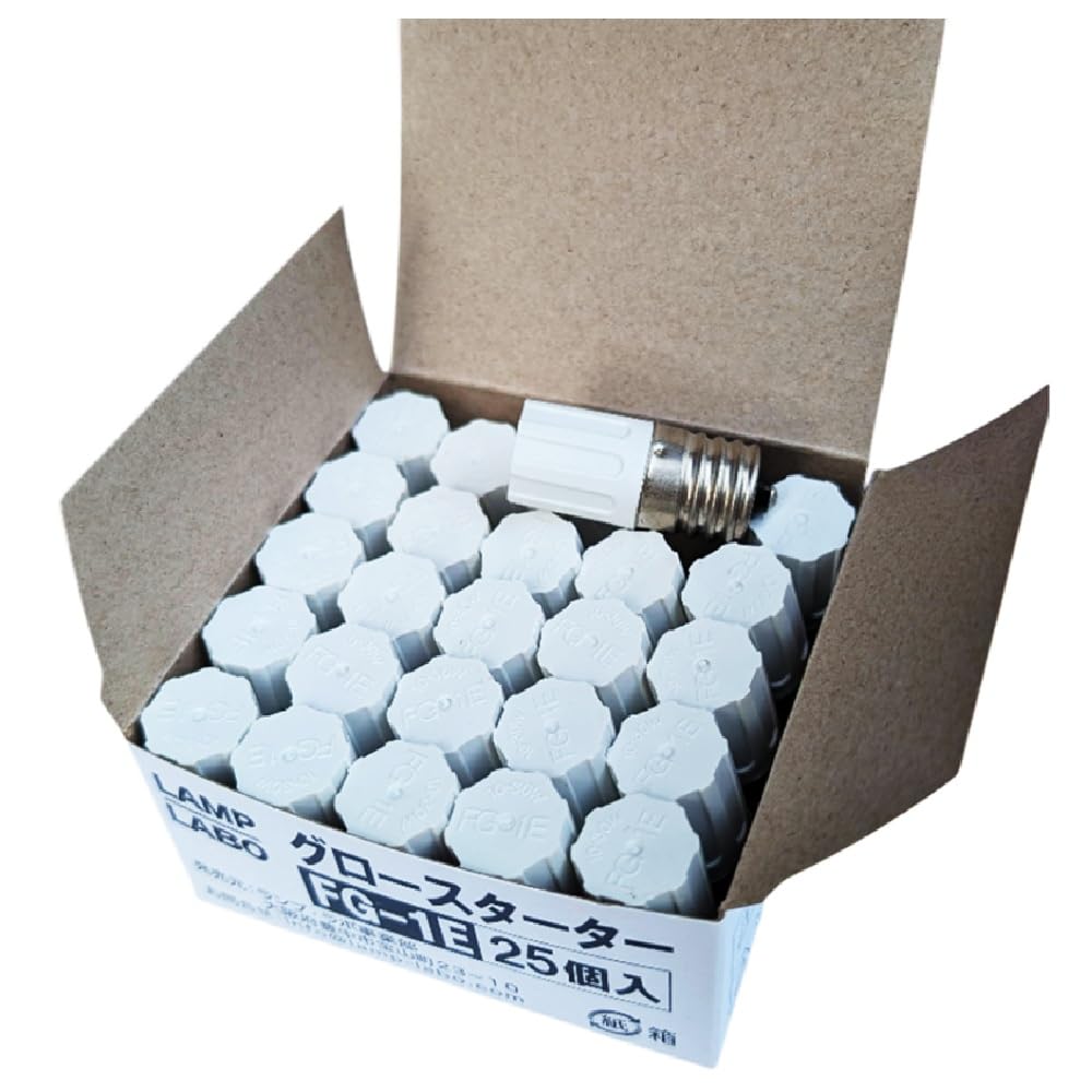 

[Starter] FG-1E E17 Base, Pack of 25 FG1E FG1E Glow Starter for 10W to 30W (Glow Bulb, Starter FG-1EL) (25 pieces x 1)