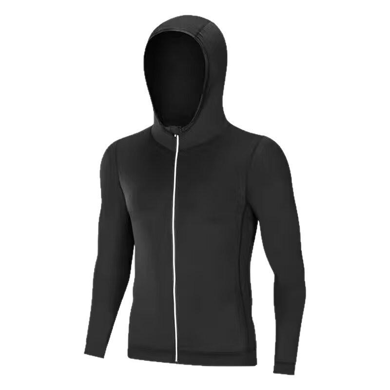 Herren Quick-Dry Kapuzen-Laufjacke für Frühling & Herbst - Outdoor-Radsport- & Trainingsanzug