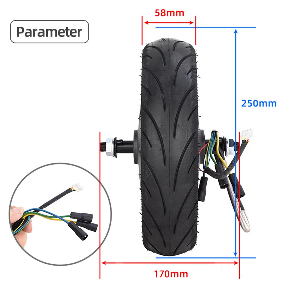 60Celsius70-6.5 Motor Electric Scooter 36V 500W Engine Wheel For     G30 Electric Scooter Rear Driving Wheel Tire Motor Repair Replacement Par