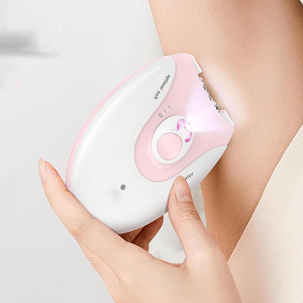 Epilator for Women with LED Light 2 Speed Settings Hair Removal Device USB Rechargeable for Bikini Legs Arms
