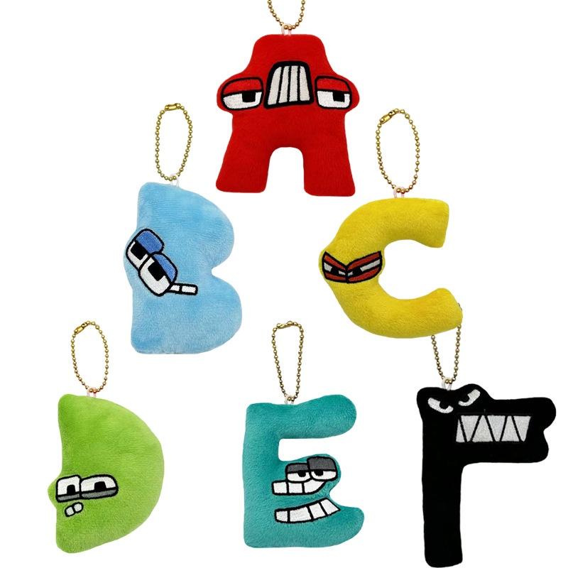Alphabet Lore Soft Plush Toy Keychain Pendant Stuffed Doll Xmas Birthday Gift