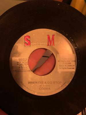7inch Record MAD COBRA - When Dis A Go Stop NONE Supertronics Mu 2006 Jamaica Reggae, Ska & Dub Used