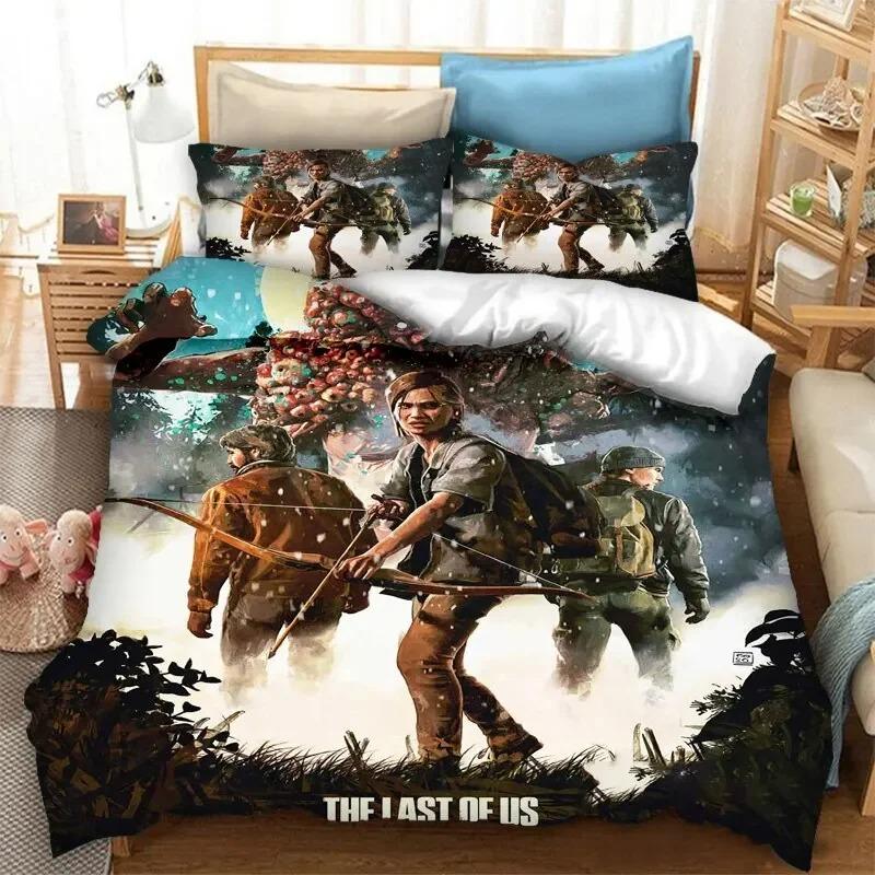 Spel The Last Of Us Part Beddengoed Collectie Dekbedovertrek Slaapkamer Dekbedovertrekken Enkel Twin King Size Dekbedovertrek Huis Textiel 23 Stuks 135X200cm-2pcs