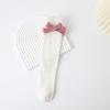 Children Bow Long Socks Red Christmas Kids Girls Princess New Year Autumn Winter Warm Leg Protection Socks