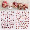 Little Bear Cartoon Nail Stickers: Cute, Versatile, Self-Adhesive Bow DIY Decorations