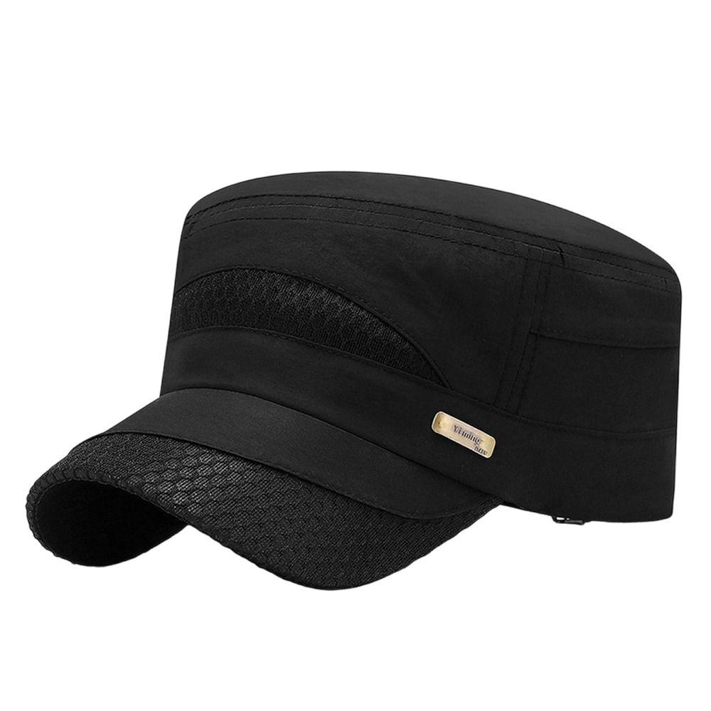Anti-UV Baseball Cap Quick-drying Peaked cap Fashion Flat Top Hat  Men Women