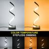 Modern Spiral LED Table Lamp Intelligent Curved Dimming Modern LED Desk Lam