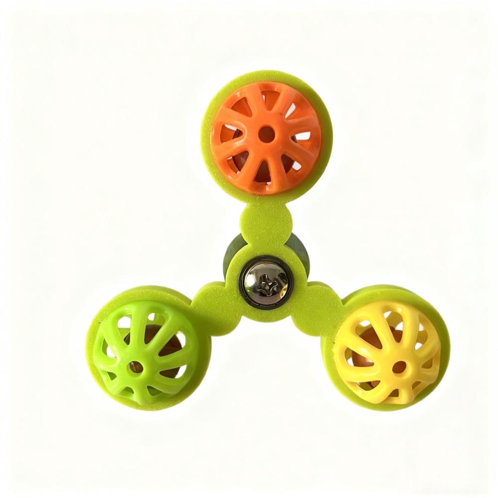 

Beak Grinding Colorful Parrot Spinner Chewable Bells Parrot Rotating Windmill Beak Exercise зелёный