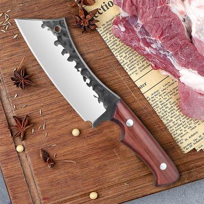 1PC Sharp Professional Kitchen Knife Chopping Knife Multi-functional Chef's Knife Boning Forge Carving Knife with High Hardness