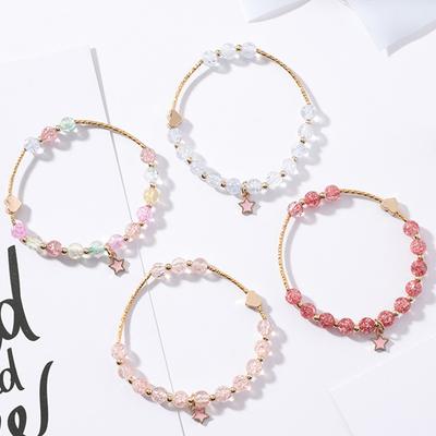 Damen Einfach Stilvoll Süß Zart Herzform Stern Elastisches Armband