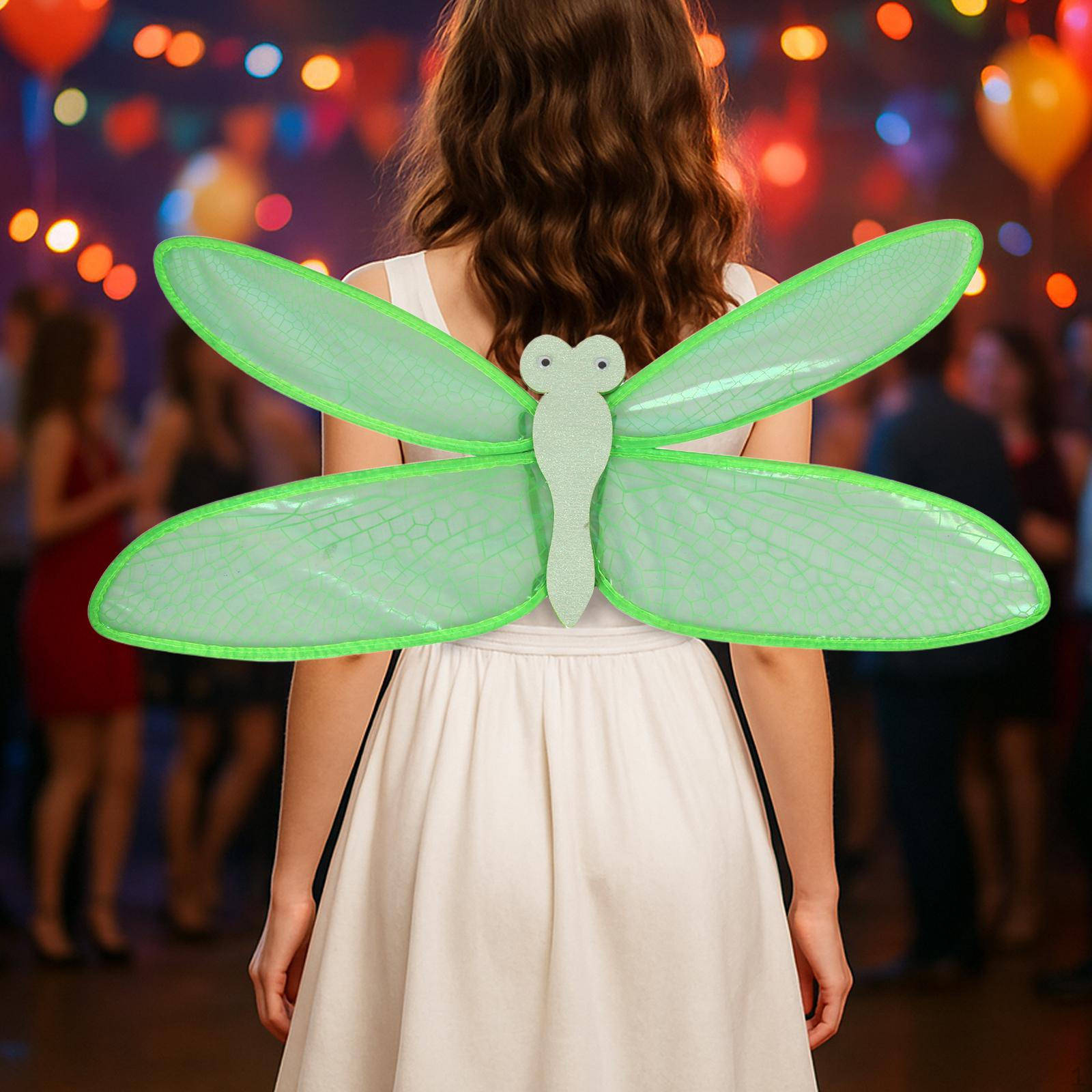 

Costume for Women Girls Princess Wing Cosplay Pretend Play зелёный