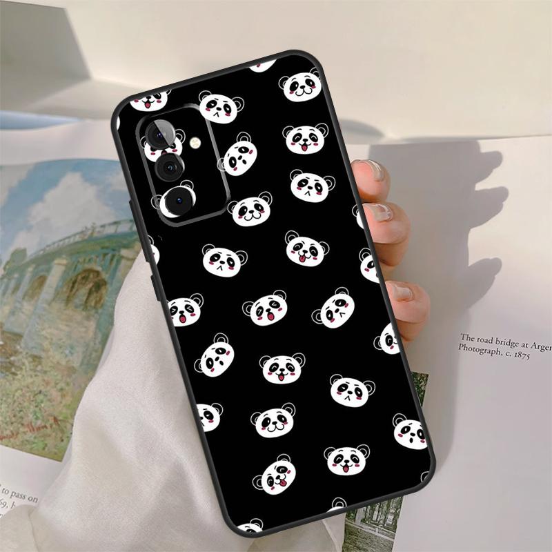 Panda Animal Case For Samsung Galaxy A55 A35 A15 A32 A12 A22 A52 A06 A54 A34 A14 A56 A36 A26 A16 A13 A53