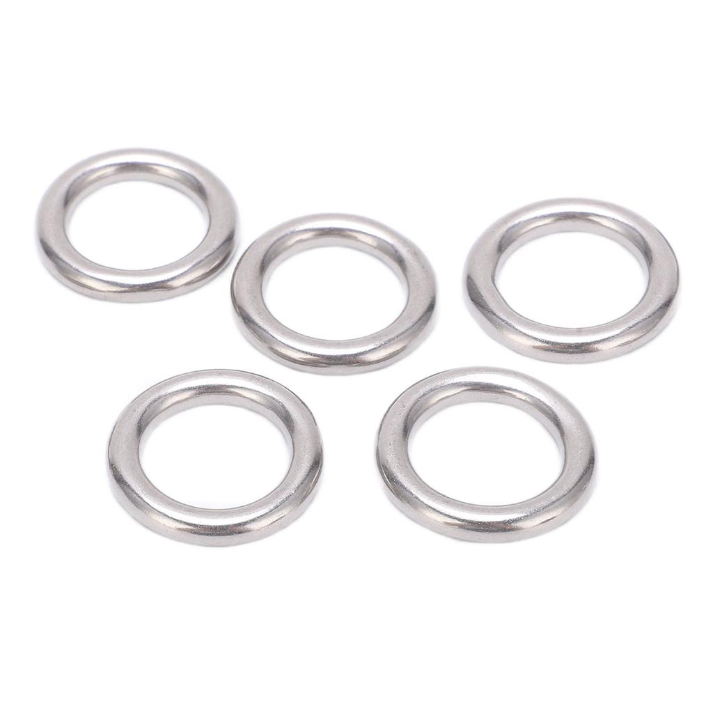 5pcs 304 Stainless Steel Round O  s Multi Purpose Seamless Welded Metal O   for Sailing Diving