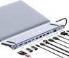 Wowssyo USB C USB C Adapter for 3 2 HDMI USB USB C PD Sound for MacBook and Windows 12-in-1 Collector, Displays, 4K, VGA, 3.0 /2.0, Multi-port, SD/TF
