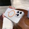 Applicable to iPhone17 mobile phone case fully transparent high definition thin ring magnetic suction Apple 16PROMAX anti-drop 14 protective case