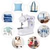 WENMILY Portable Sewing Machine Mini Home 2-Thread 2-Speed, Compact Electric Sewing Machine for Beginners (DIY) with Japanese Instruction Manual