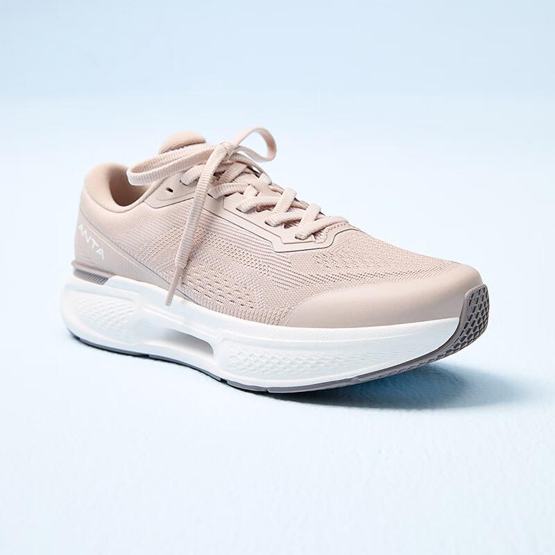 Anta Shocking 11 Comfortable Trendy Shock Absorbing Durable Low Top Training Shoes Women sneaker Gray Pink 122527718-4