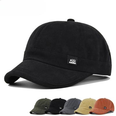 Neue Baseballkappe mit kurzem Schirm Unifarbene Baseballkappe Koreanische Version Sonnenschutzhut Frühlingshut