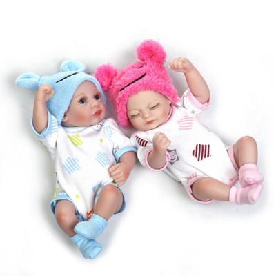 28CM Simulation Full Silicone Reborn Dolls Lifestyle Mini Bathing Baby Education Toy Baby Comfort Helper